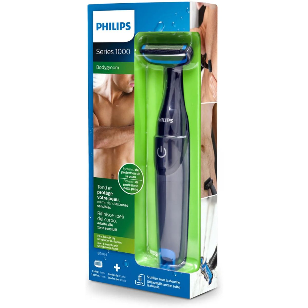 PHILIPS - Afeitadora Corporal Bodygroom Seco Húmedo