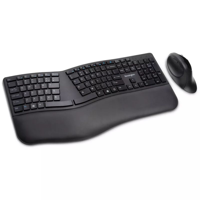 KENSINGTON - Kit Mouse + Teclado Kingston Pro Fit Ergo Wireless Bluetooth Negro