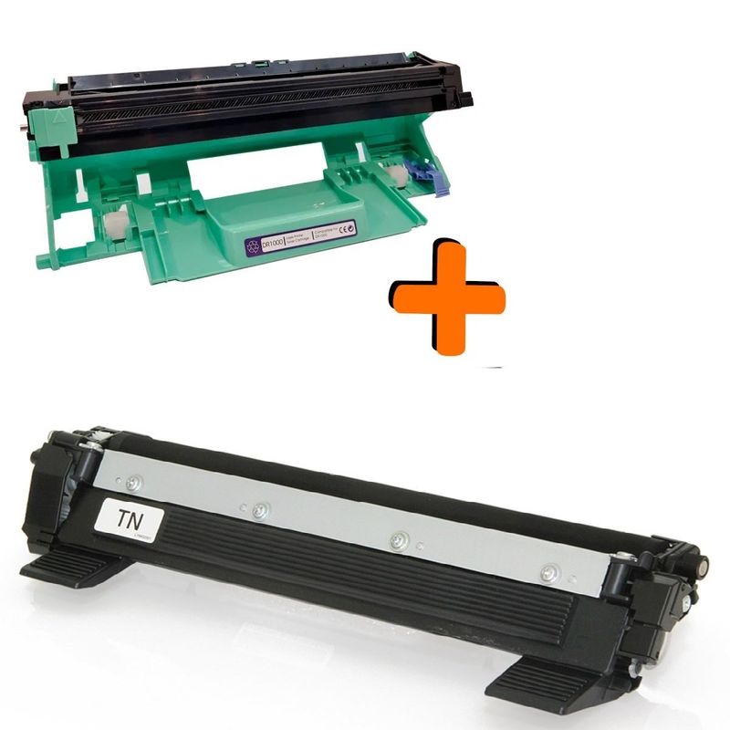 PREMIUM - Pack Toner Tn-1060 + Tambor Dr-1060 Compatible con HL 1202 1112 1602