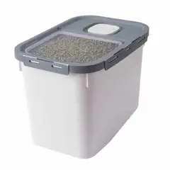 GENERICO - Contenedor de Alimentos para Mascotas de 5 Kilos BLANCO