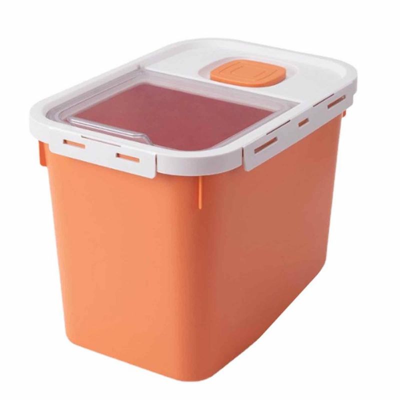 GENERICO - Contenedor de Alimentos para Mascotas de 5 Kilos Naranja