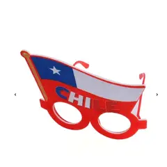 GENERICO - Lentes Fiestas Patrias 125x16Cm Bandera Chile
