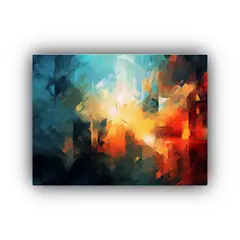 GENERICO - Pinturas De Decoración Abstracta Con Luz A Través Del áni 120x80cm