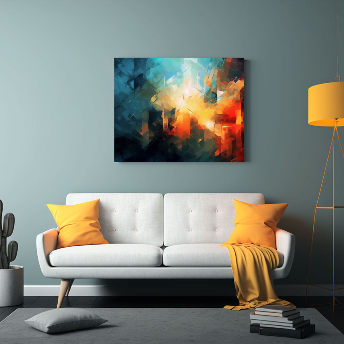 GENERICO - Pinturas De Decoración Abstracta Con Luz A Través Del áni 120x80cm