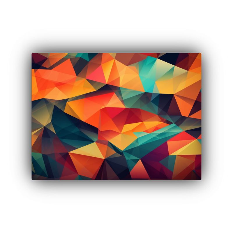 GENERICO - Cuadros Decorativos Geométricos Con Colores Intensos Para S 120x80cm