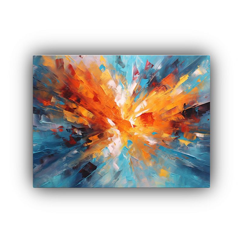 GENERICO - Cuadros Abstractos Modernos De Adorno Simétrico Arte Acrí 120x80cm