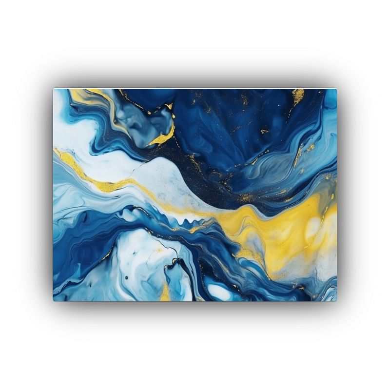 GENERICO - Fondo Abstracto Mármol Azul Creativo Para Pinturas Decorati 120x80cm
