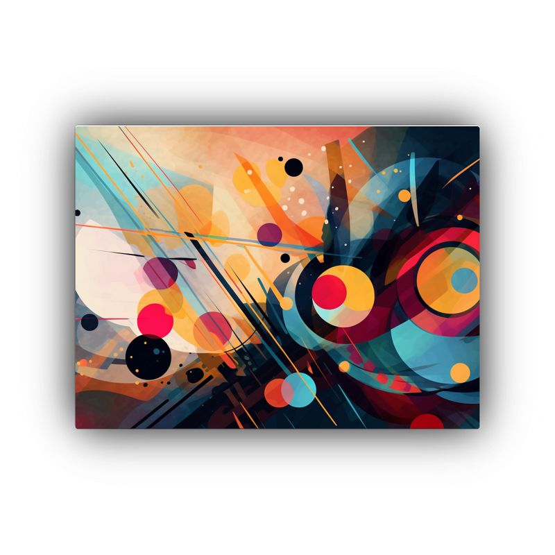 GENERICO - Fondo Acuarela Abstracto Formas Fluidas En Lienzo 120x80cm