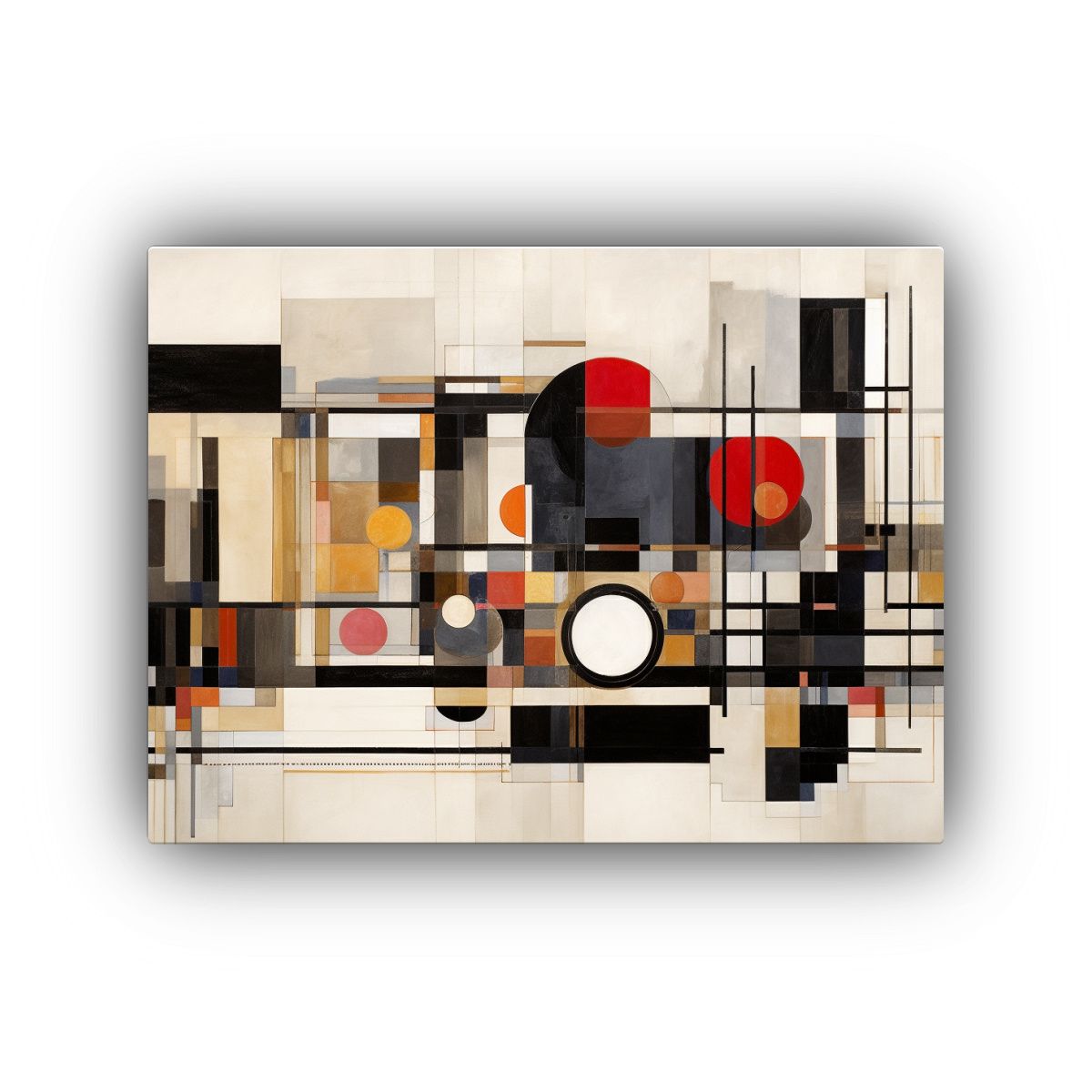 GENERICO - Cuadro Mural Al Estilo De Piet Mondrian Diseño Moderno Y C 120x80cm