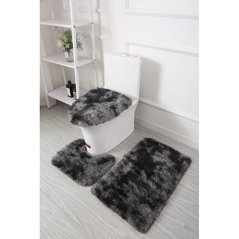 ANGELES DEL HOGAR - Set de Baño 3 Piezas Peludo