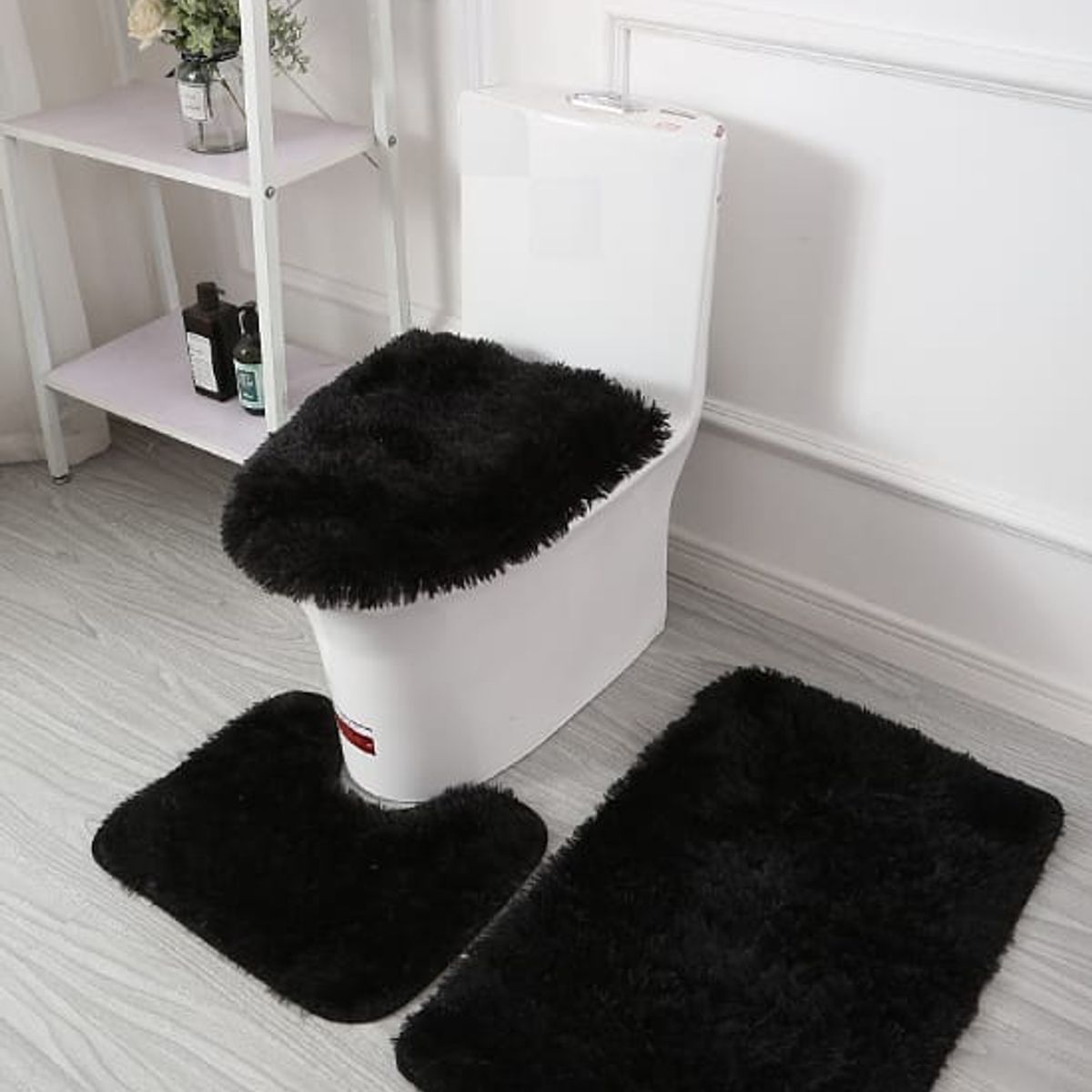 ANGELES DEL HOGAR - Set de Baño 3 Piezas Peludo