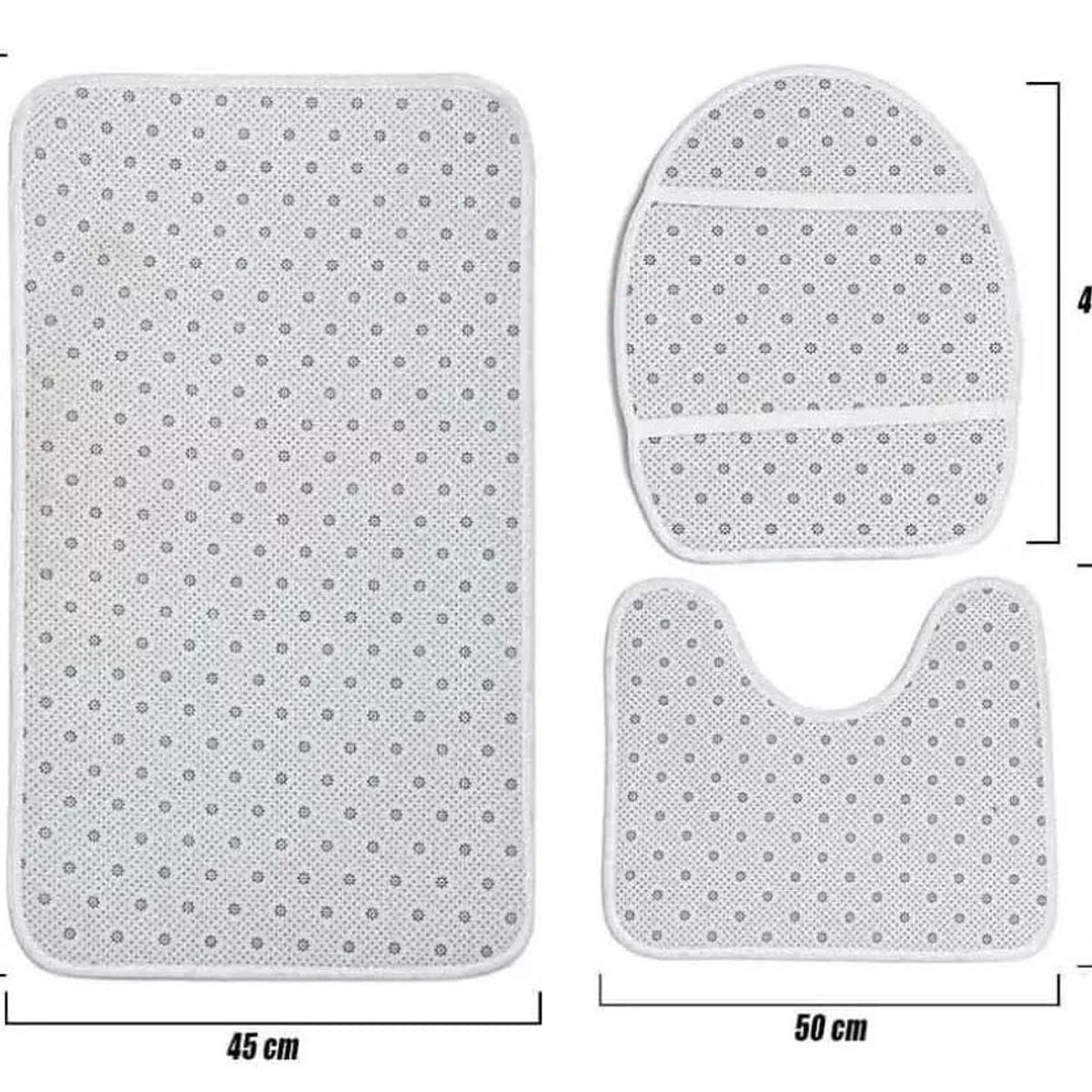 ANGELES DEL HOGAR - Set de Baño 3 Piezas Peludo