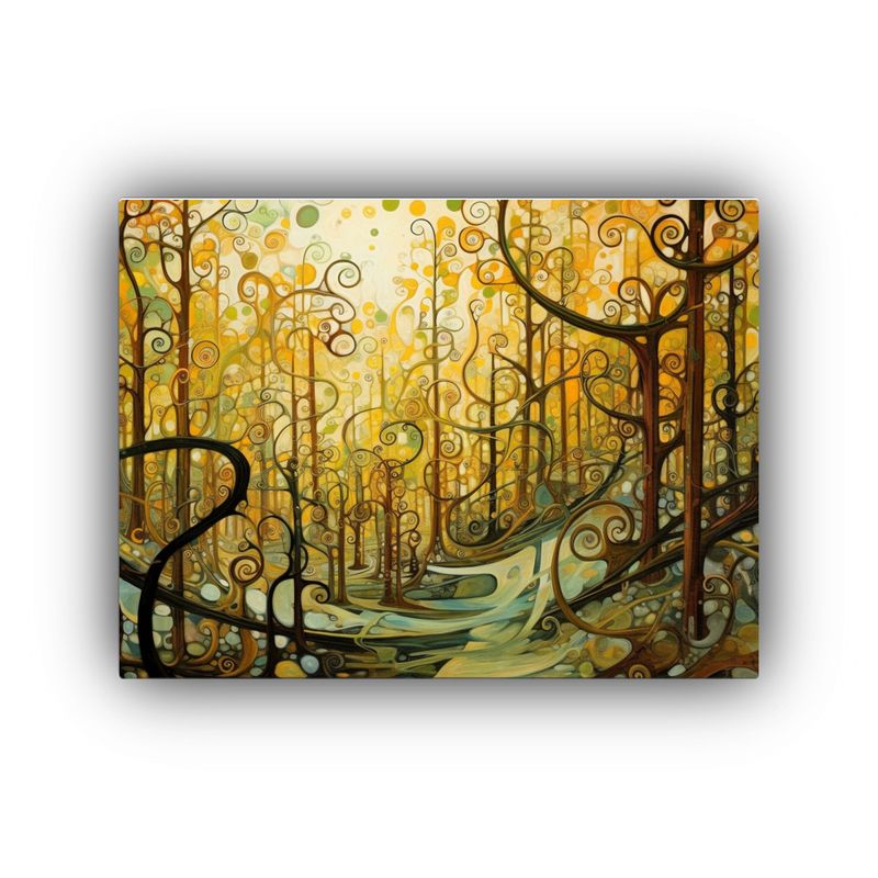 GENERICO - Cuadro Decorativo Bosque De árboles Conectados Y Pensando  120x80cm