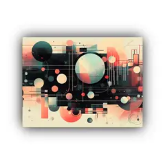 GENERICO - Cuadros Decorativos Digitales Estilo Elegante Colores Est 120x80cm