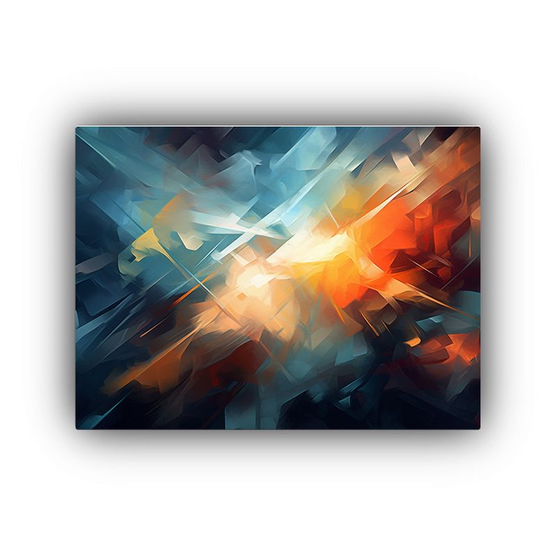 GENERICO - Pinturas Abstractas Dramáticas Con Contrastes De Luz En Art 120x80cm