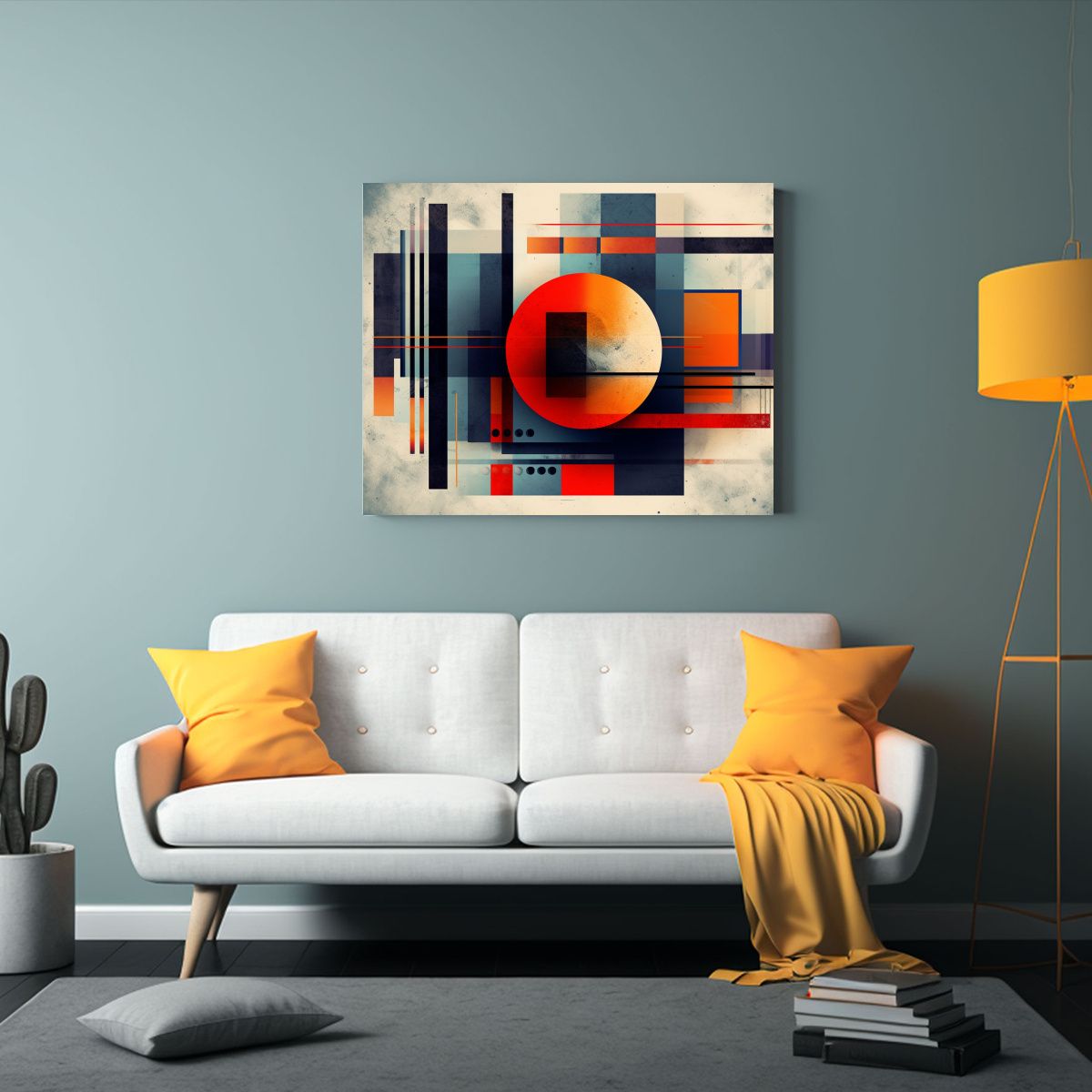 GENERICO - Cuadro Abstracto Moderno De Alta Resolución En Bastidor 120x80cm