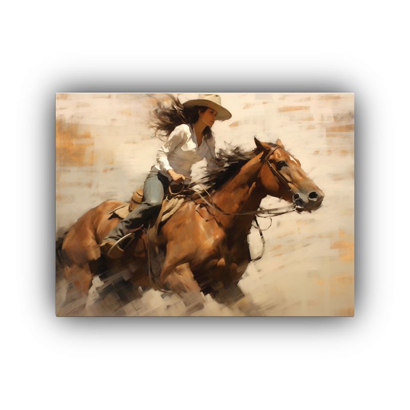 GENERICO - Cuadro Decorativo Moderno De Mujer Con Cabello Largo Corredo 120x80cm