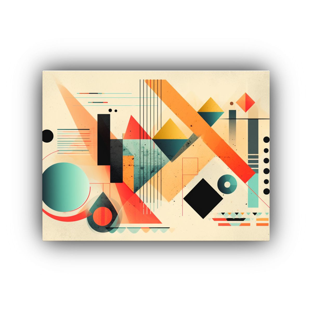 GENERICO - Cuadros De Decoración En Forma Geométrica Elegante Vanguar 120x80cm