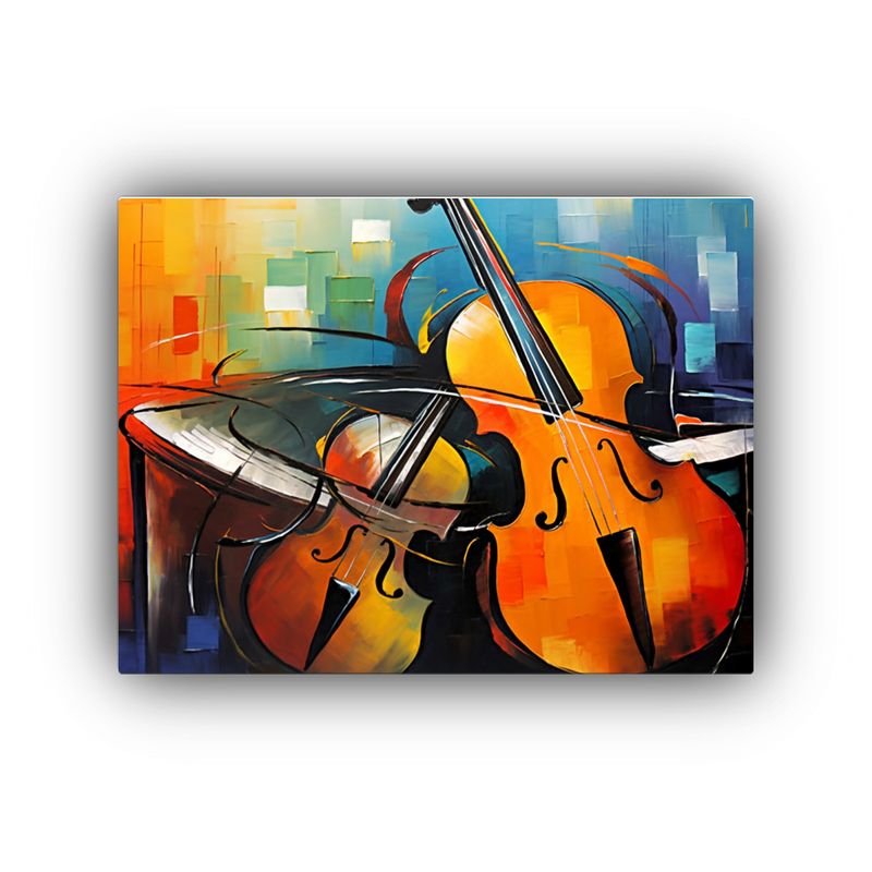 GENERICO - Cuadro Moderno De Líneas Finas Cultura Musical Arte De Pa 120x80cm