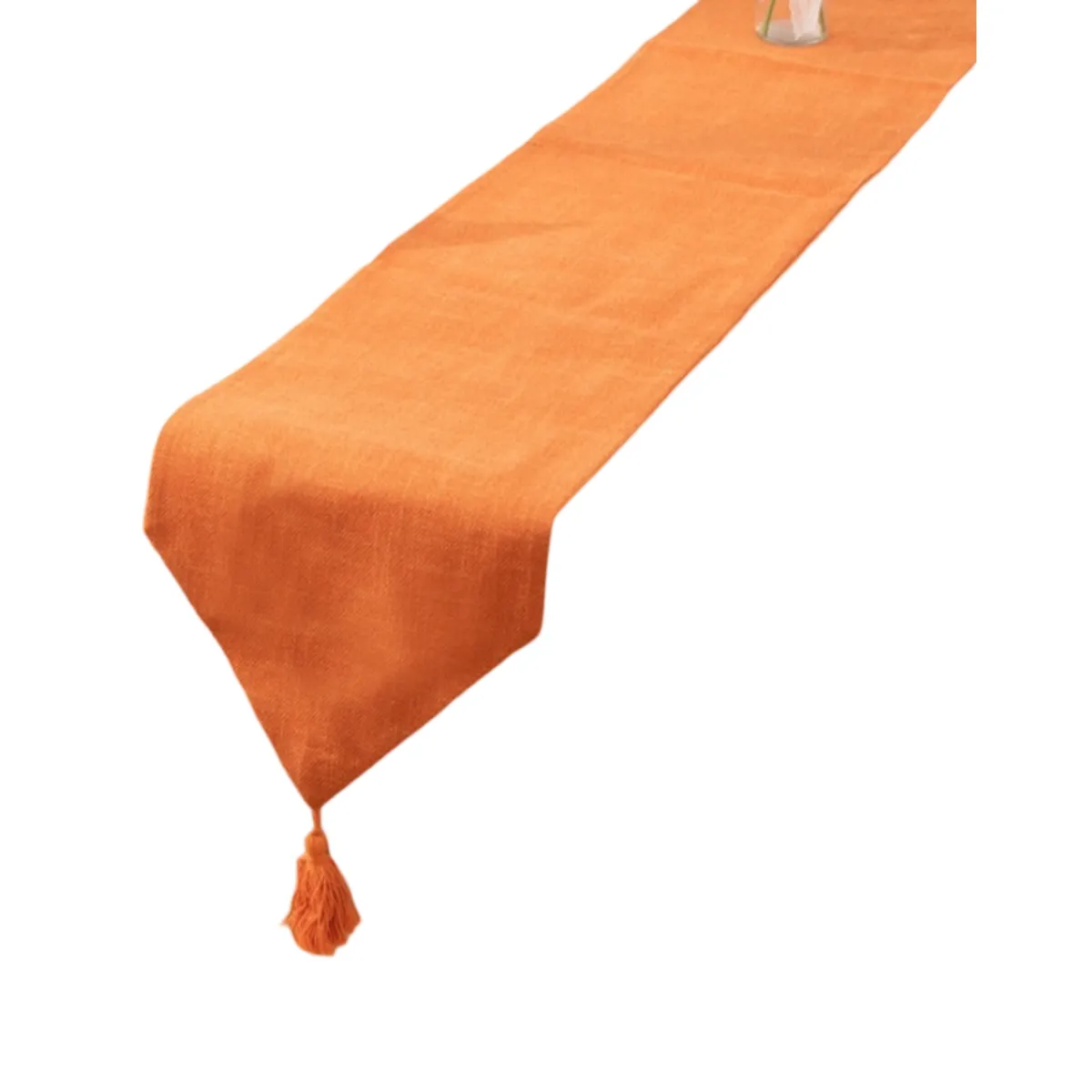 GENERICO - CAMINO DE MESA DE LINO 33 X 180cm Naranjo