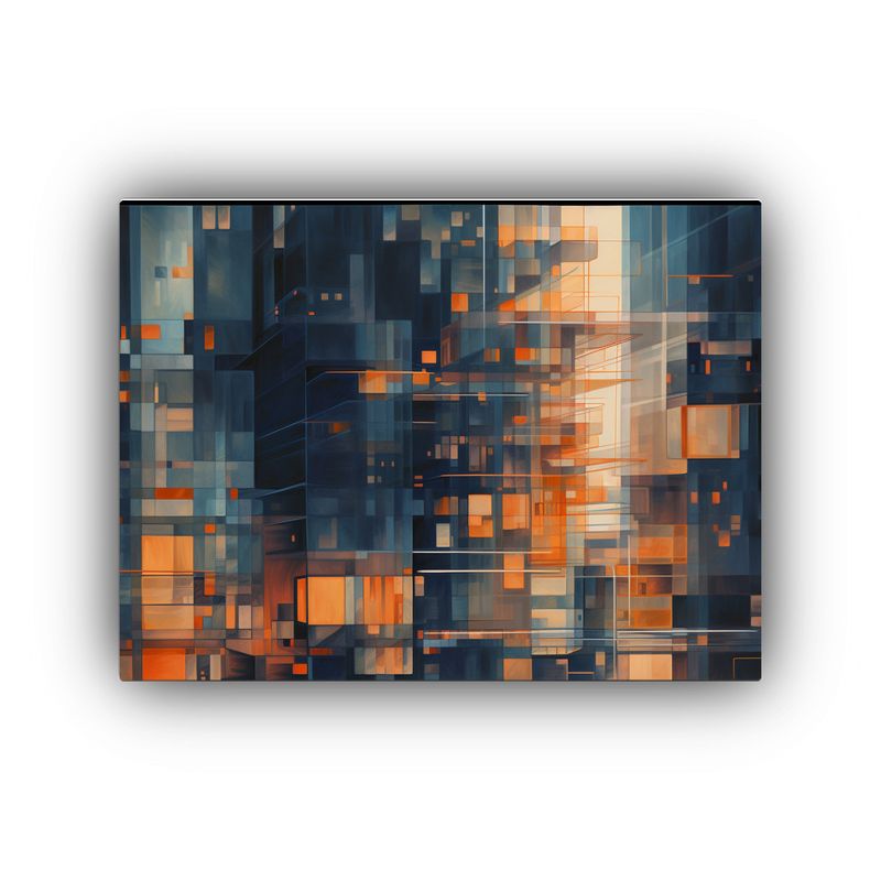 GENERICO - Cuadro De Tela Moderno Alegría En Estilo De Luz 120x80cm