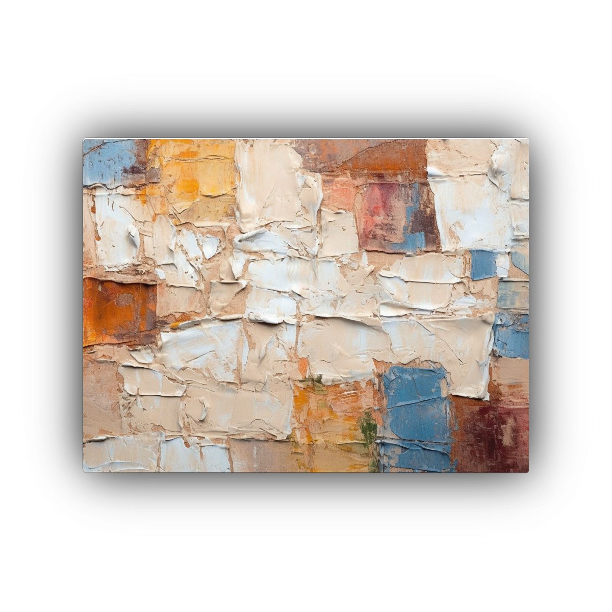 GENERICO - Pintura Abstracta De Alta Calidad Con Texturas Terrenales Pa 120x80cm
