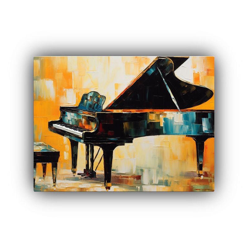 GENERICO - Cuadro De Lienzo Minimalista De Un Piano De Cola 120x80cm