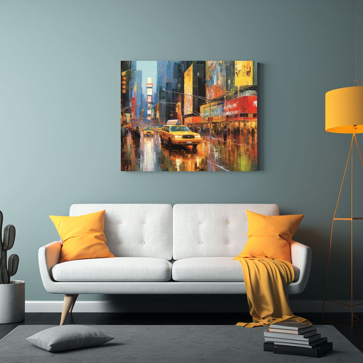 GENERICO - Cuadro De Lienzo Creativo Naturaleza Viva De La Ciudad De N 120x80cm