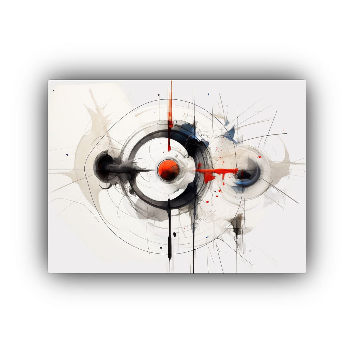 GENERICO - Pinturas De Decoración Abstracta De La Naturaleza En Blanco 120x80cm