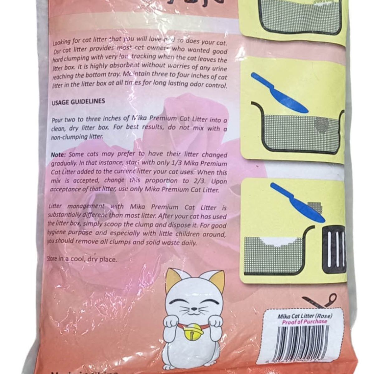GENERICO - Arena Para Gato Aglutinante Premium Mika Aroma Manzana 4kg