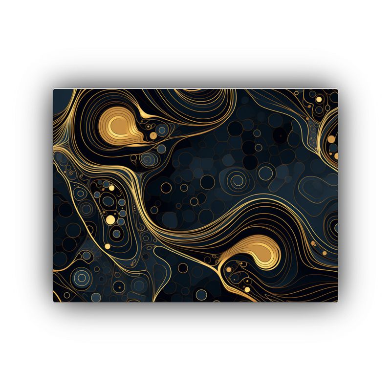 GENERICO - Cuadro De Decoración Con Patrón Futurista De Líneas Y For 120x80cm