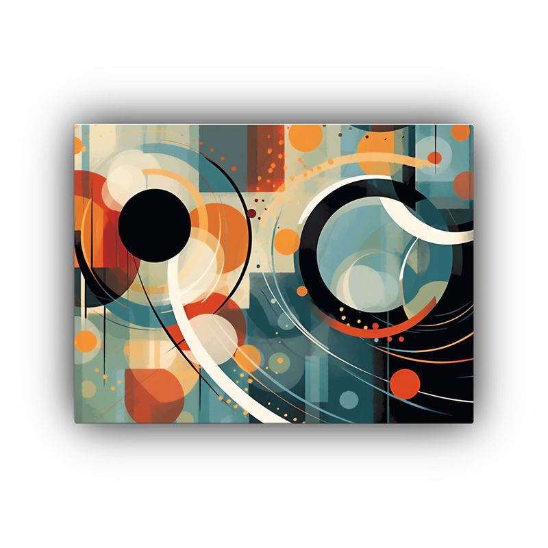 GENERICO - Pintura Abstracta Dinámica Para Decorar Paredes Con Diseño 120x80cm