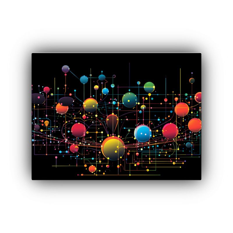 GENERICO - Diseño Acuarela K Textura Colorida Multicolores Representac 120x80cm
