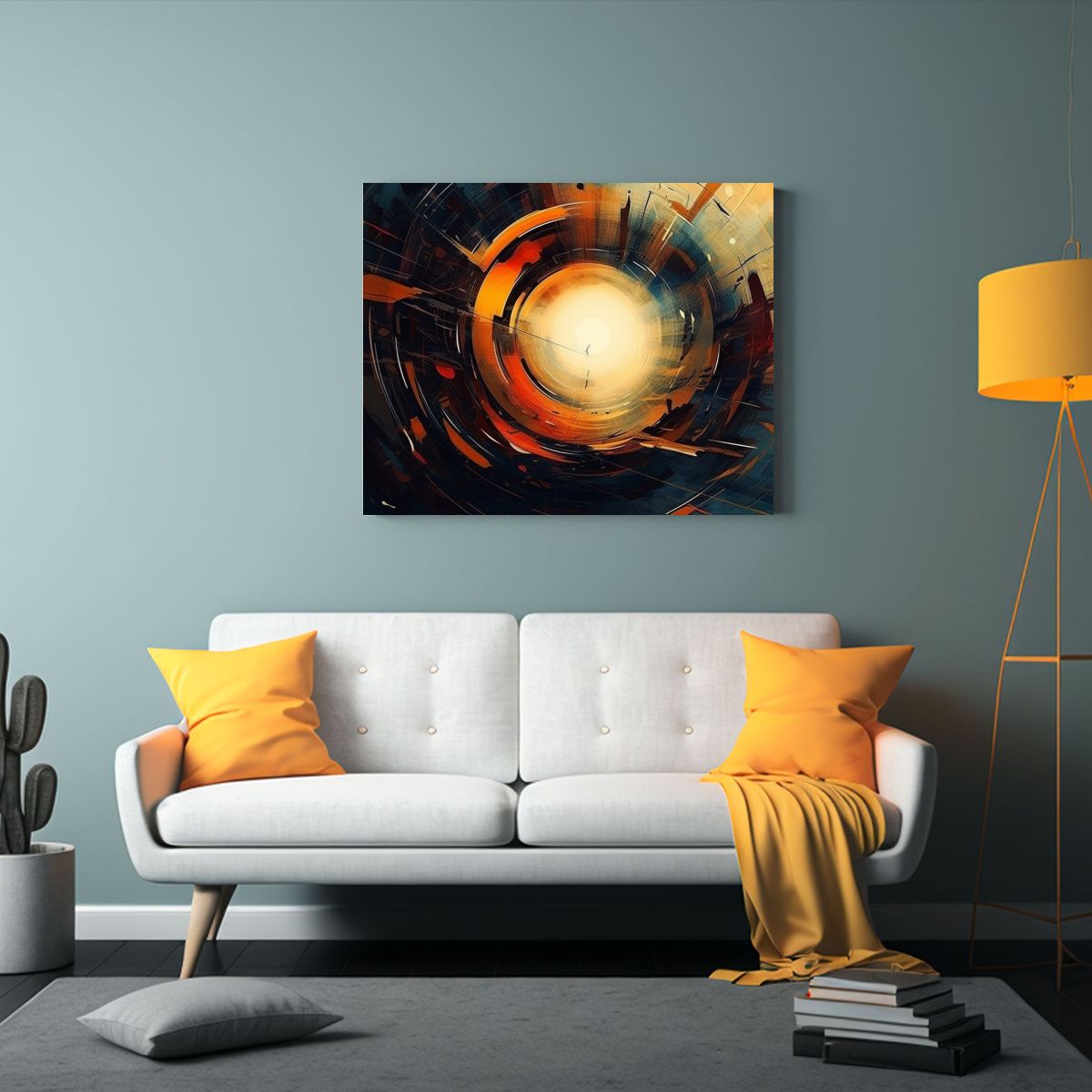 GENERICO - Cuadro Abstracto Profundo Para Decoración De Dormitorio 120x80cm