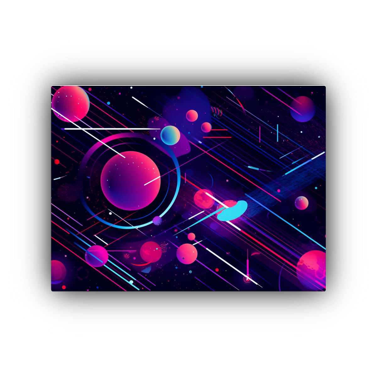 GENERICO - Cuadro Geométrico Cósmico Para Decoración De Oficina Con  120x80cm