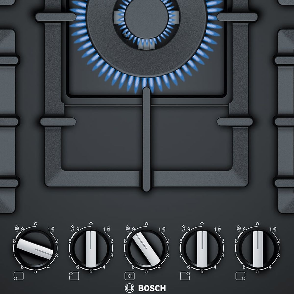 BOSCH - Encimera a Gas Bosch 75cm 5 quemadores