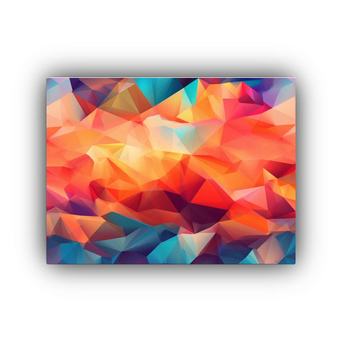 GENERICO - Pinturas Decorativas Abstractas Geométricas Con Colores Bri 120x80cm