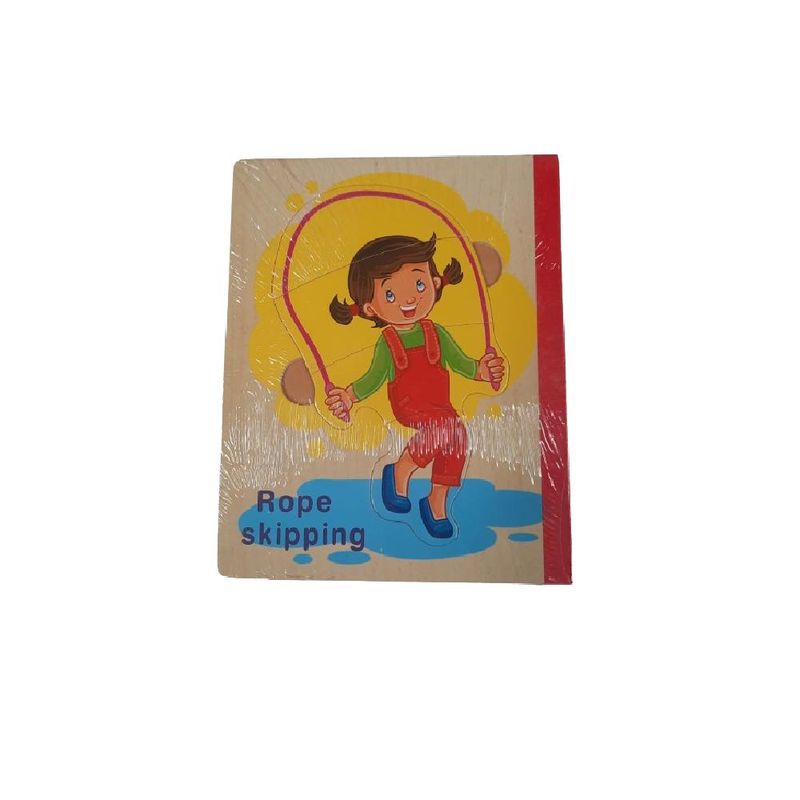 TOLIPA - Libro de madera formato de rompecabezas de deporte