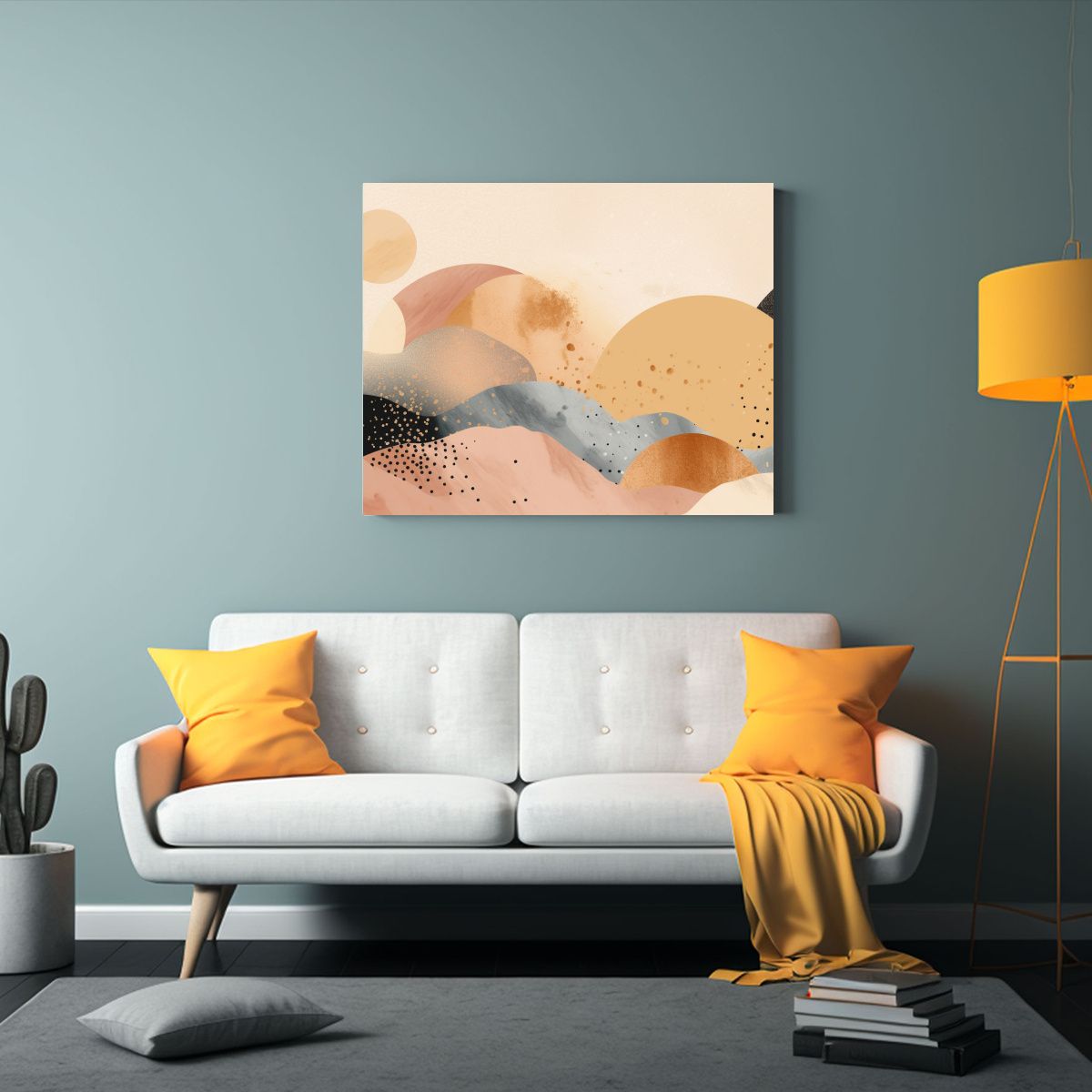 GENERICO - Pinturas Decorativas Abstractas De Impacto Con Colores Suave 120x80cm