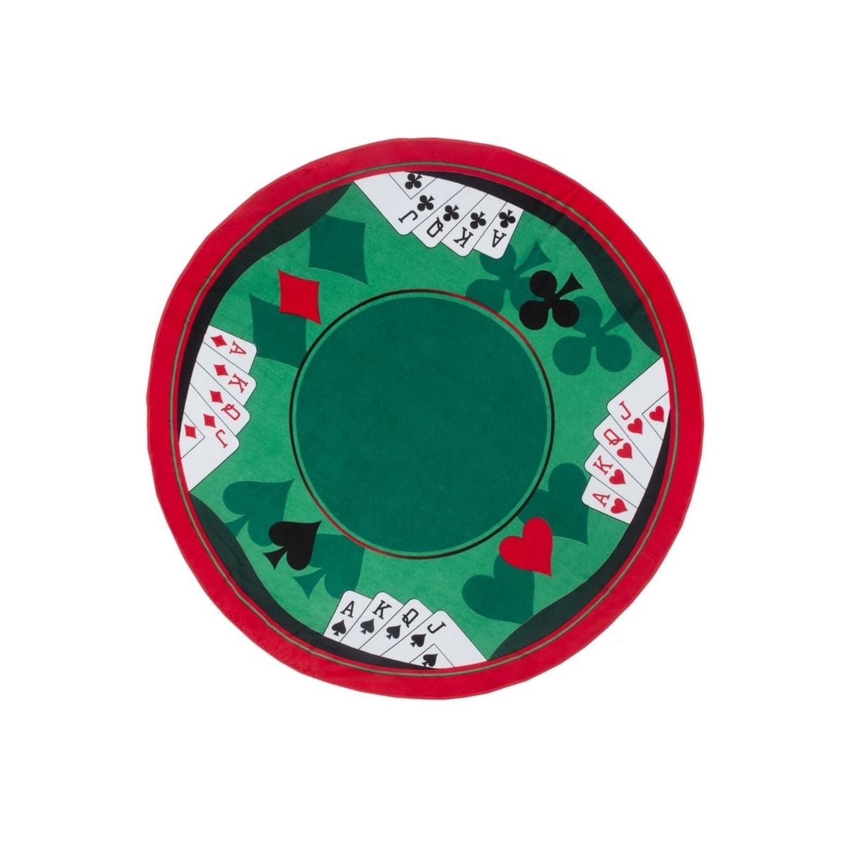 TEKA - Mantel Redonda Casino Naipes - 100% Algodón Terciopelo - Teka