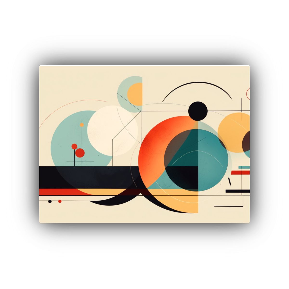GENERICO - Podcasts Sobre Arte Abstracto Minimalista Orgánico Y Geomé 120x80cm