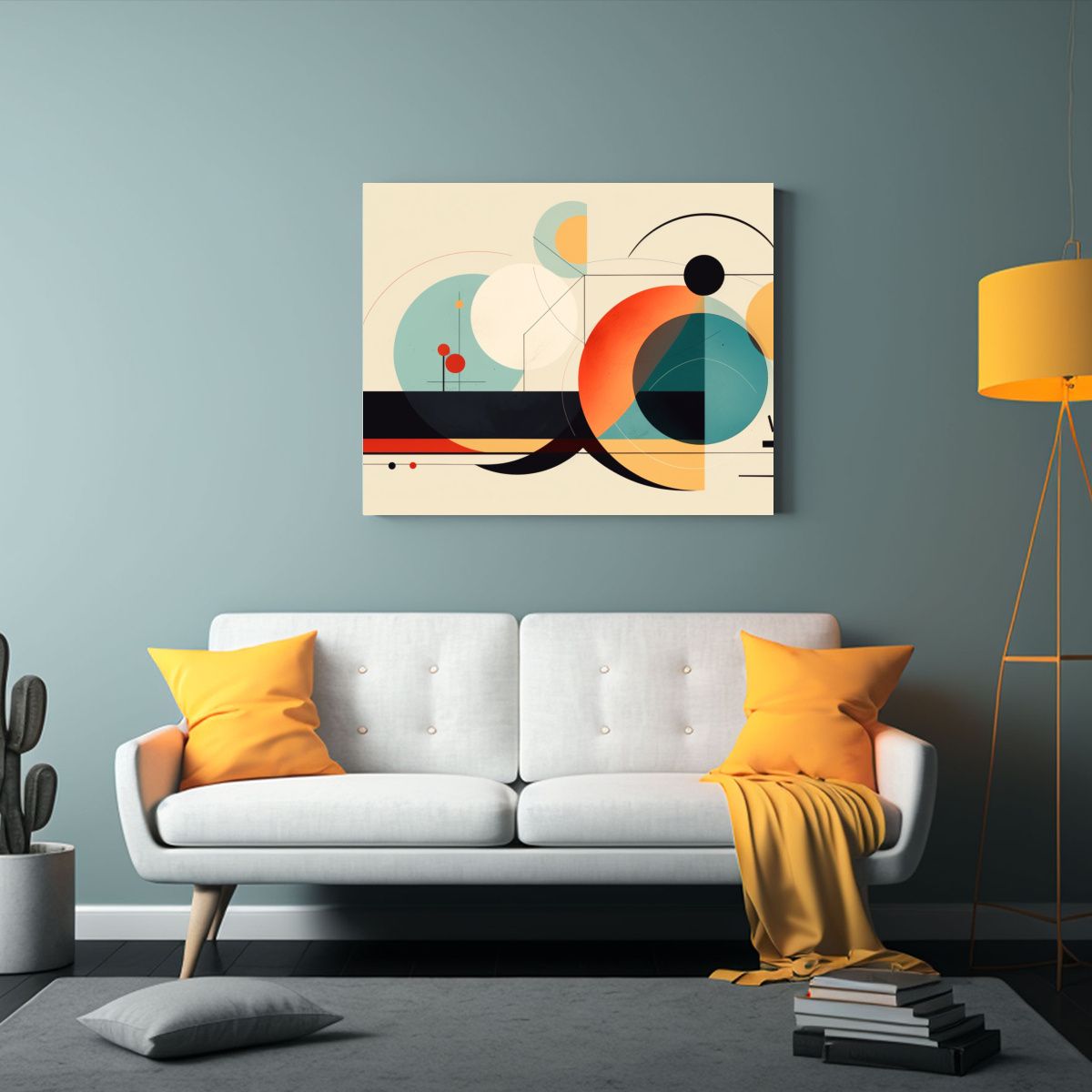 GENERICO - Podcasts Sobre Arte Abstracto Minimalista Orgánico Y Geomé 120x80cm