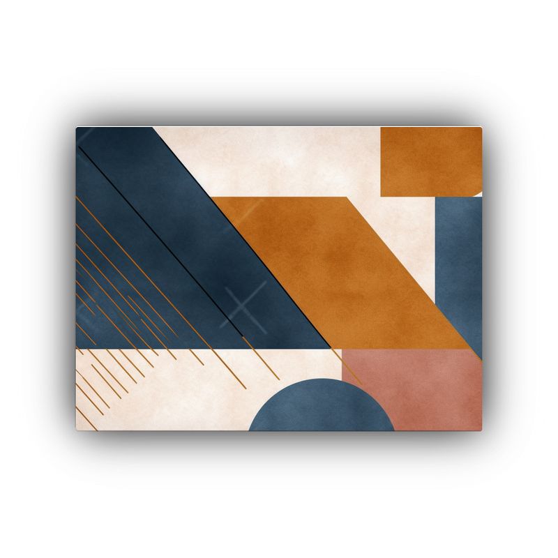 GENERICO - Cuadros Decorativos Abstractos Con Patrones Geométricos En  120x80cm
