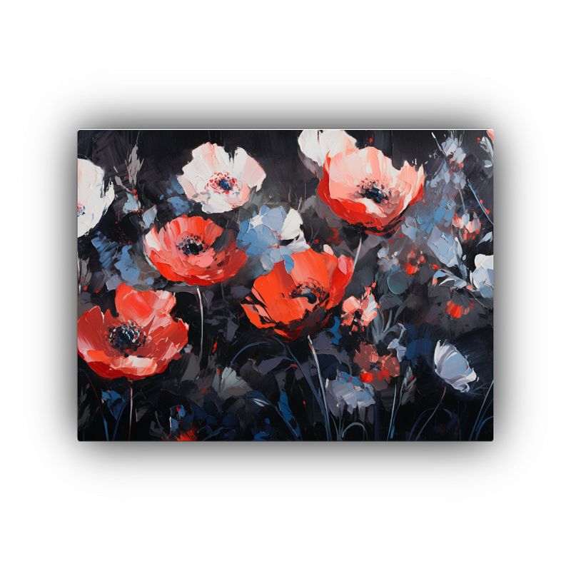 GENERICO - Cuadro De Flores En Lienzo Estilo Naturaleza Viva Colores Ne 120x80cm