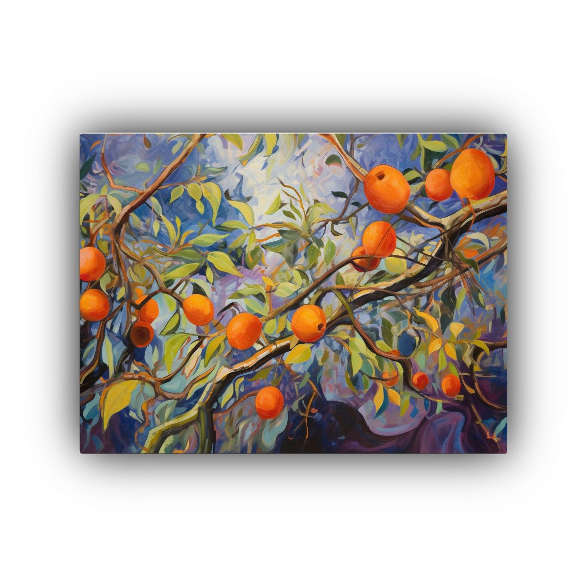 GENERICO - Cuadro Composición Frutal Detallado En Estilo Abstracto Con 120x80cm