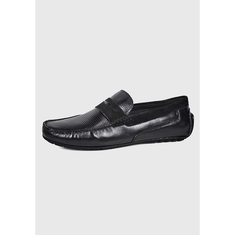 ENZO MANZINI - Mocasín Cuero Turin Negro ENZO MANZINI.