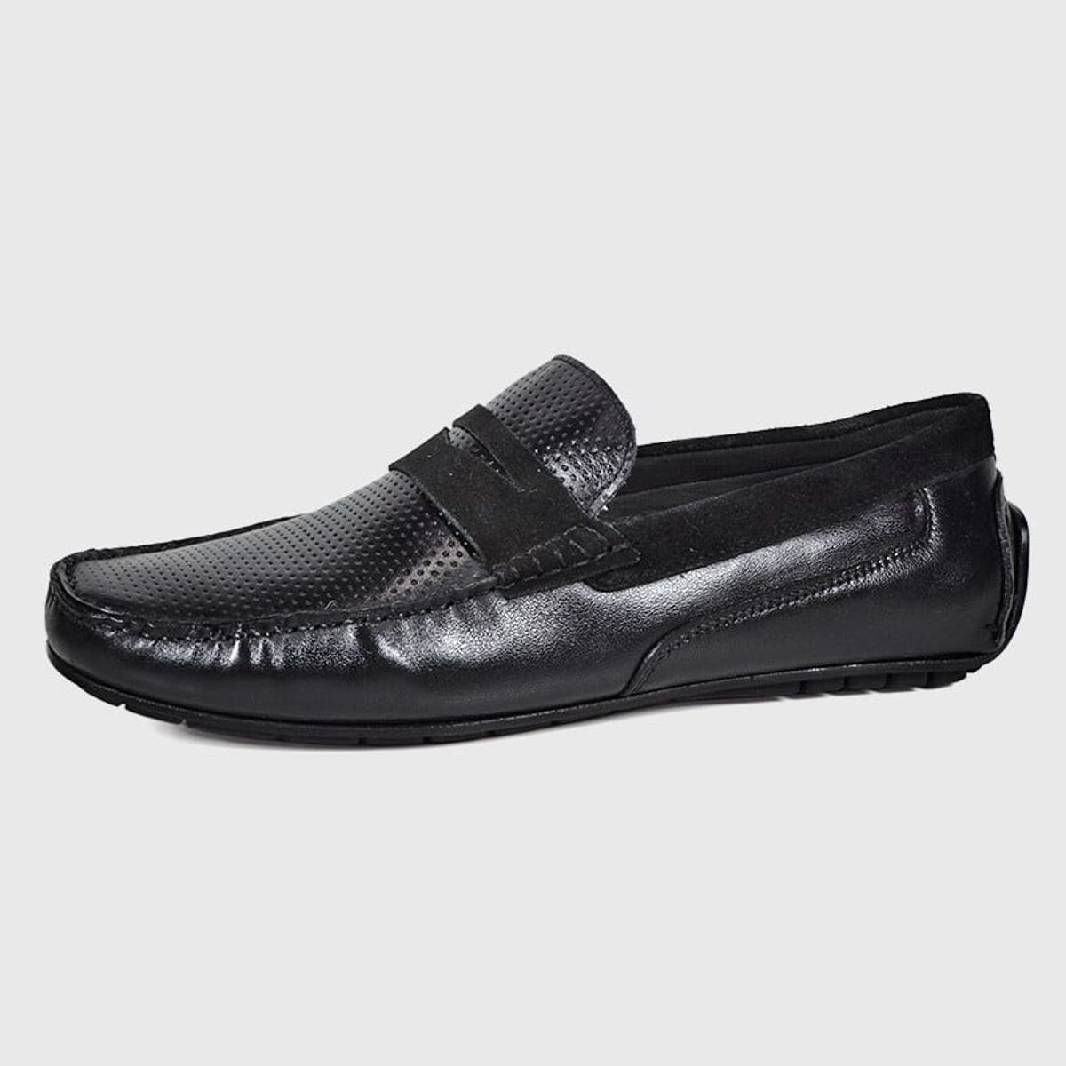 ENZO MANZINI - Mocasín Cuero Turin Negro ENZO MANZINI