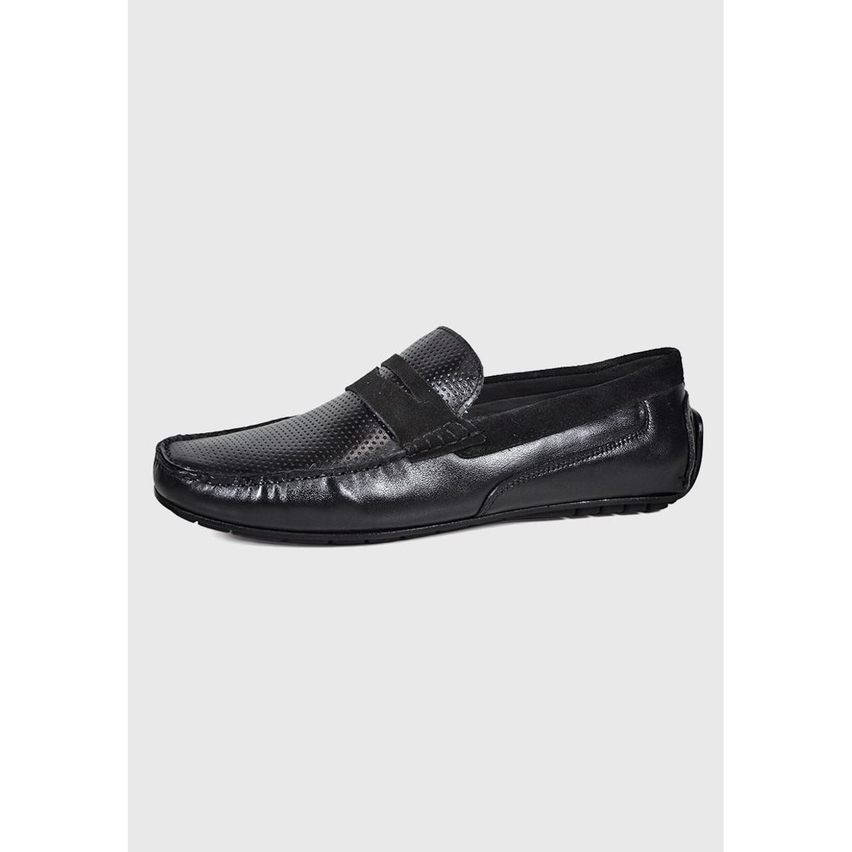 ENZO MANZINI - Mocasín Cuero Turin Negro ENZO MANZINI