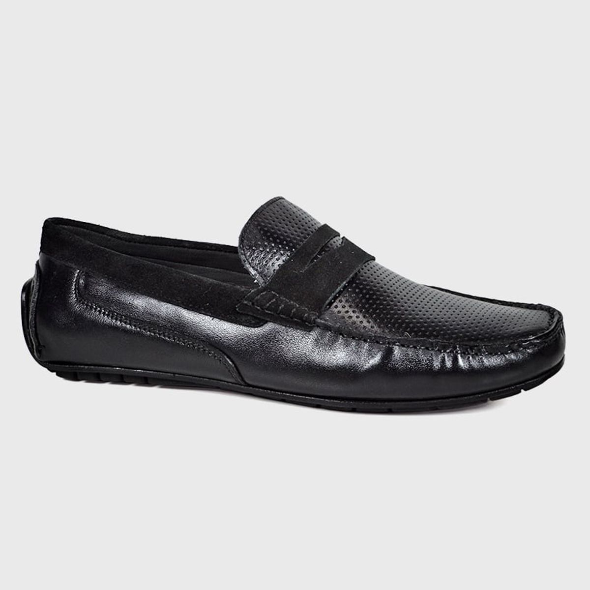 ENZO MANZINI - Mocasín Cuero Turin Negro ENZO MANZINI