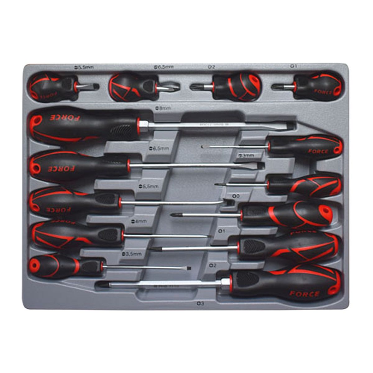 FORCE - Juego de Destornilladores Mixtos Force - 14 Piezas
